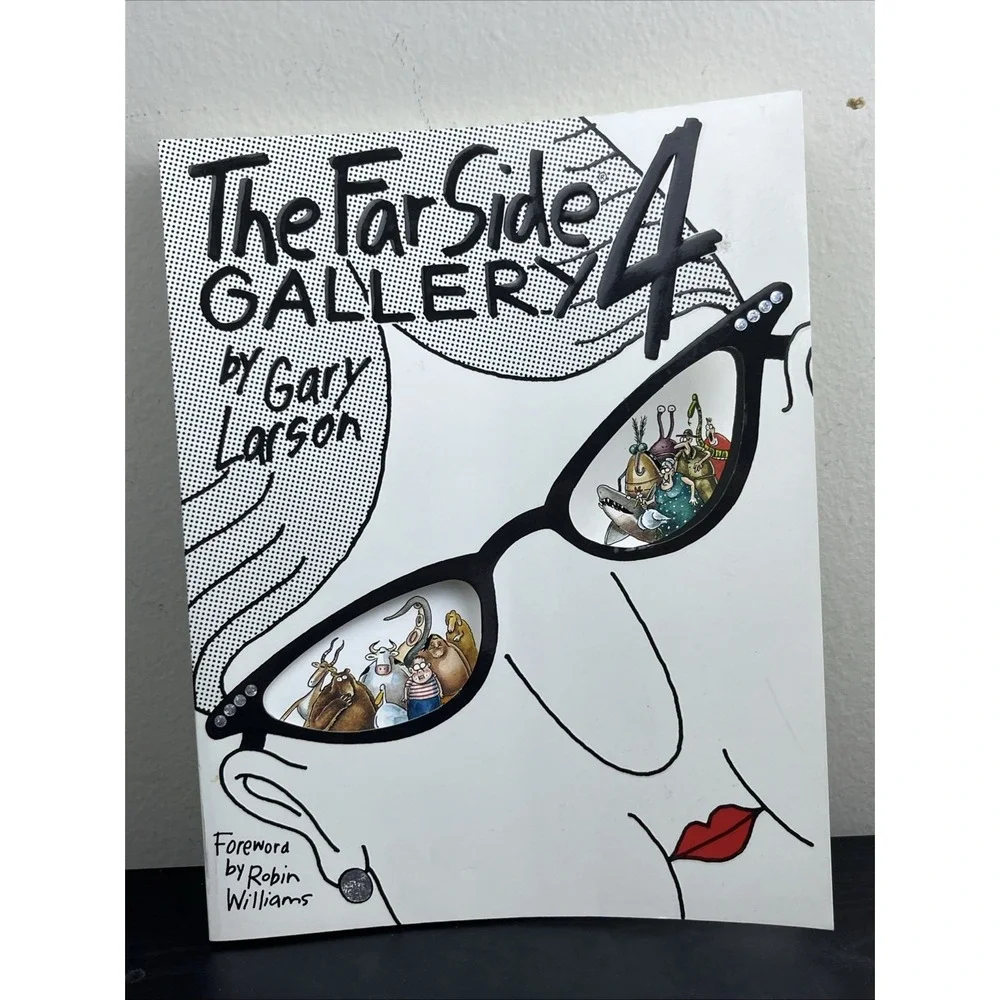 The Far Side Gallery 4 by Gary Larson 1993 Paperback Cartoon Collection Robin Wi